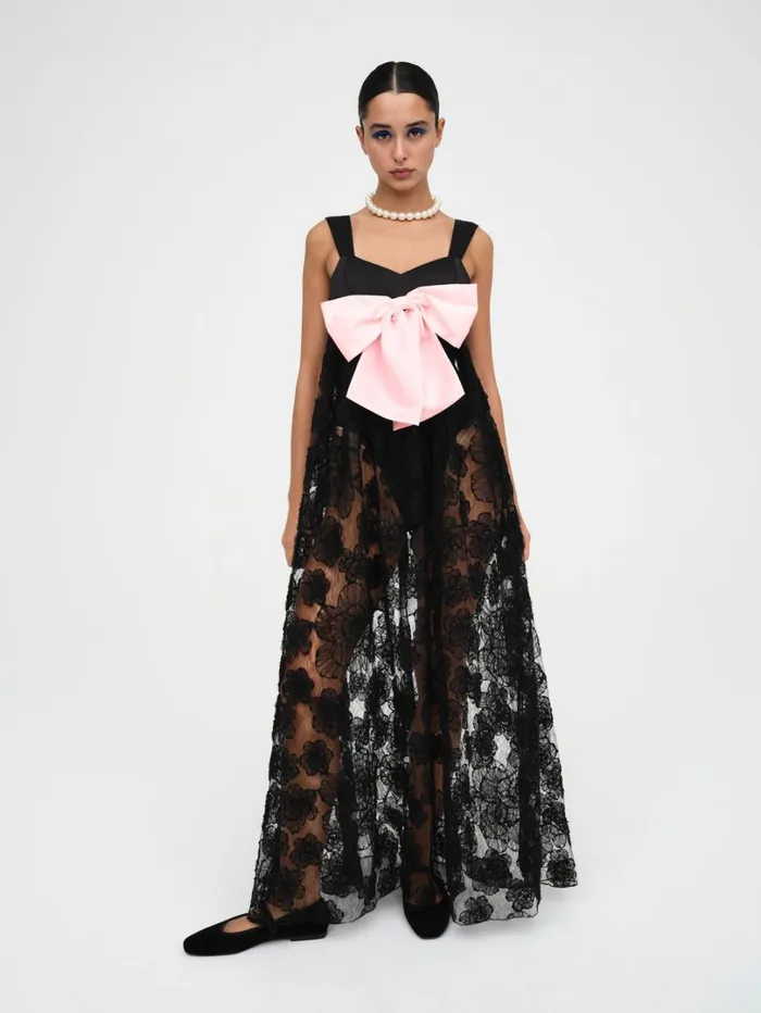 Women Leah Maxi Dress Black For Love and Lemons Dresses