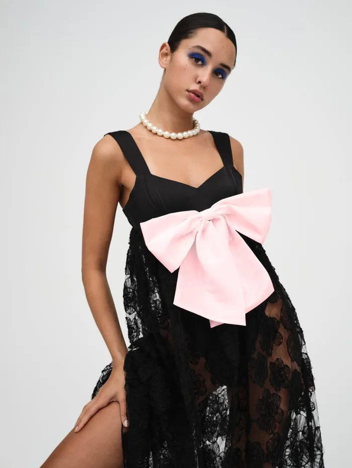Women Leah Maxi Dress Black For Love and Lemons Dresses