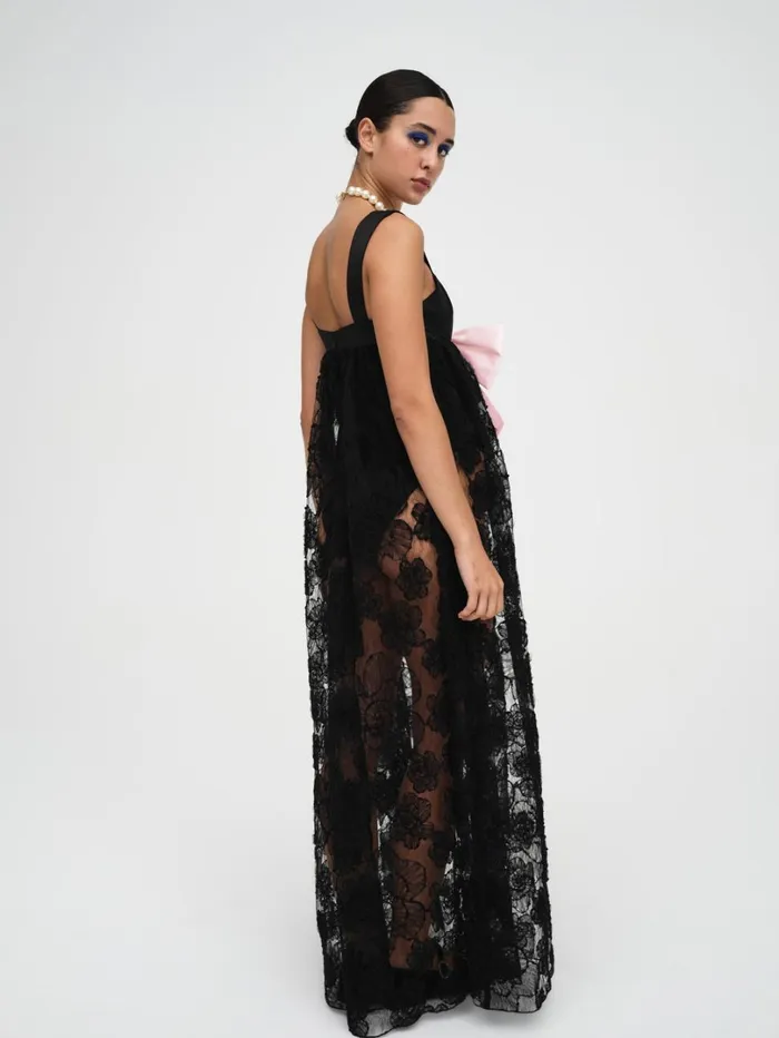 Women Leah Maxi Dress Black For Love and Lemons Dresses
