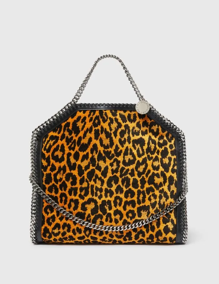 Women Leopard Falabella FoldOver Tote Bag Leopard Print Stella McCartney TopHandle Bags Women Leopard Falabella FoldOver Tote Bag Leopard Print Stella McCartney TopHandle Bags