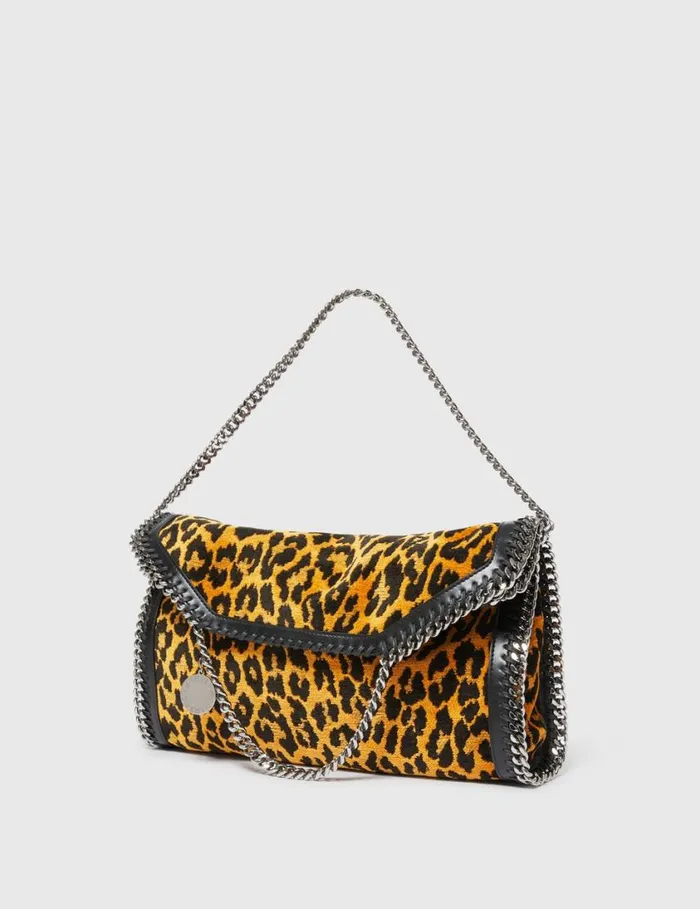 Women Leopard Falabella FoldOver Tote Bag Leopard Print Stella McCartney TopHandle Bags Women Leopard Falabella FoldOver Tote Bag Leopard Print Stella McCartney TopHandle Bags