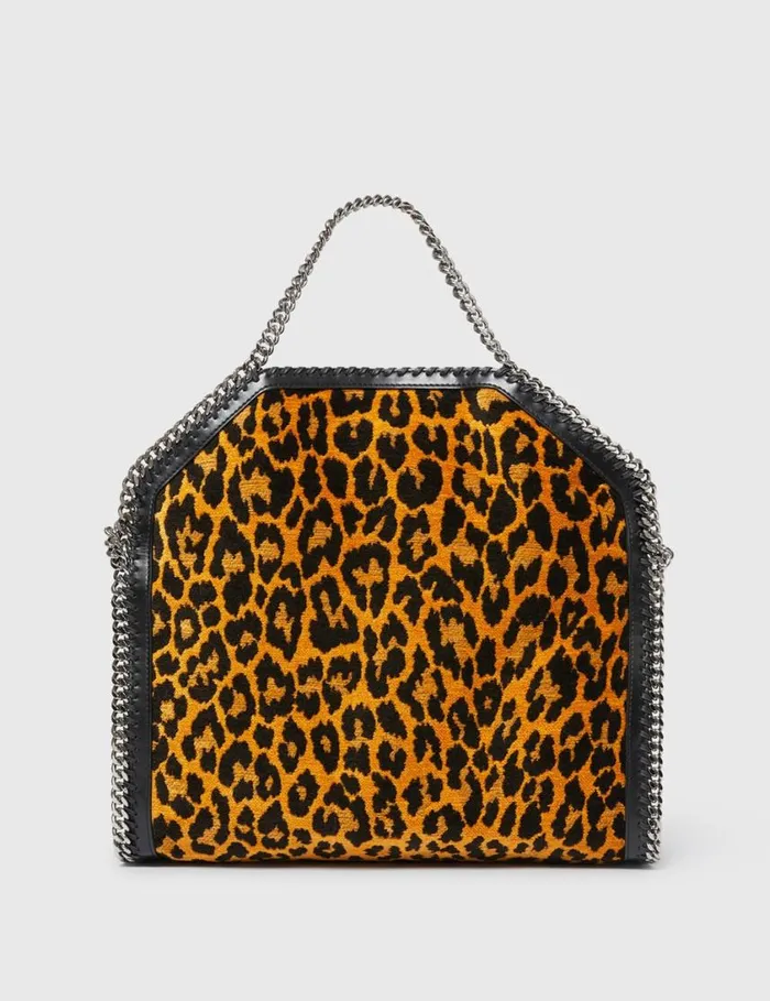 Women Leopard Falabella FoldOver Tote Bag Leopard Print Stella McCartney TopHandle Bags Women Leopard Falabella FoldOver Tote Bag Leopard Print Stella McCartney TopHandle Bags