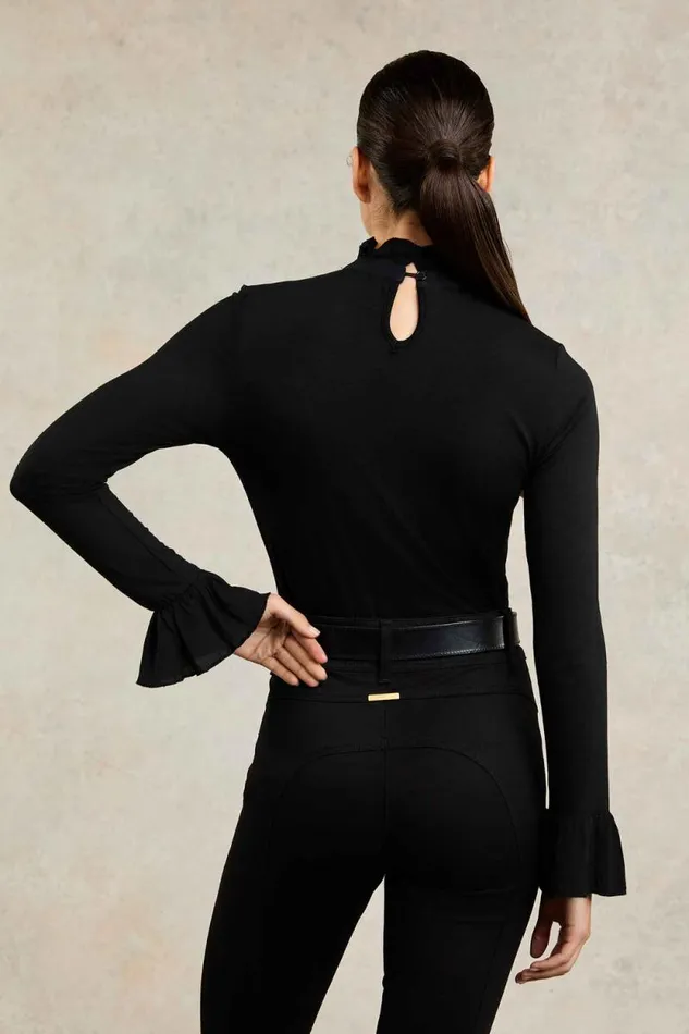 Women Lilibet Jersey Tee Black Holland Cooper Tops