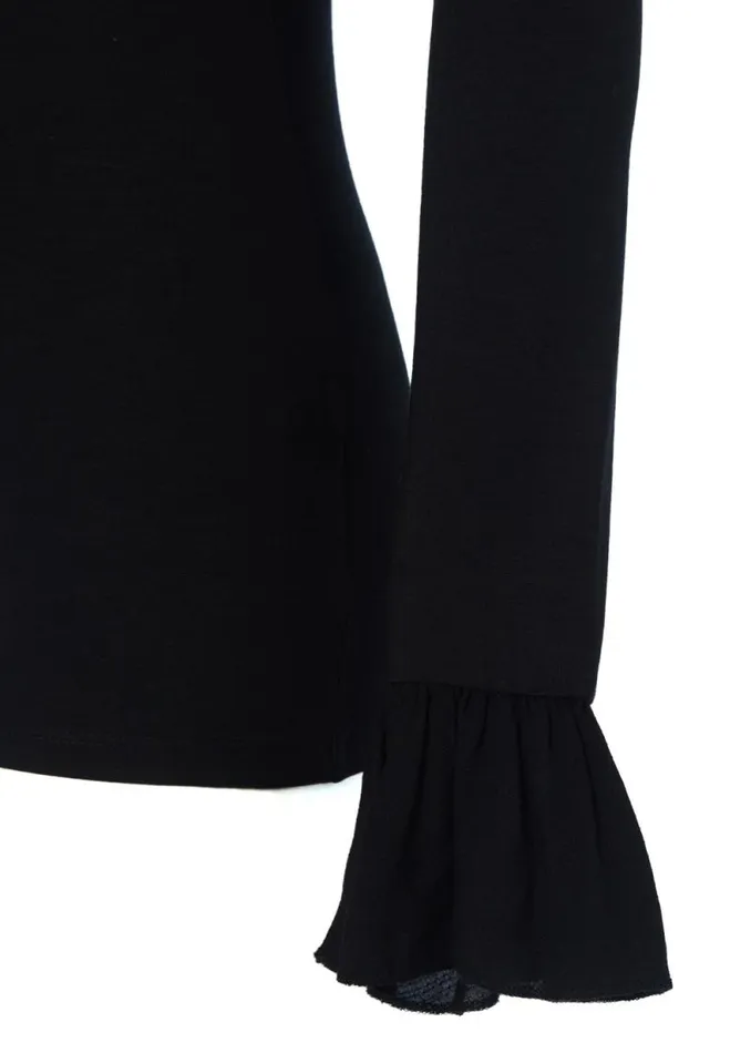 Women Lilibet Jersey Tee Black Holland Cooper Tops