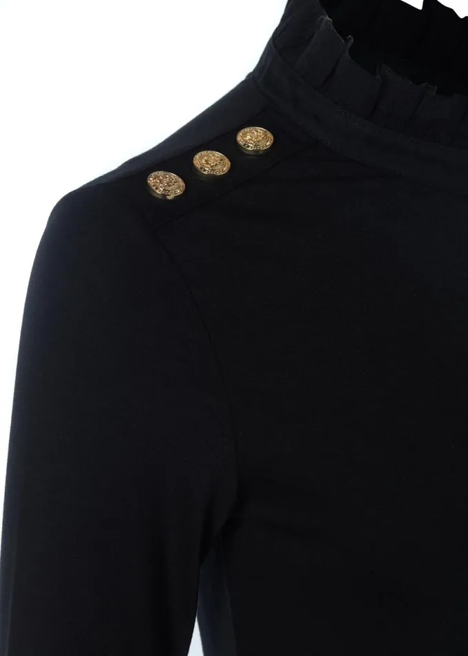 Women Lilibet Jersey Tee Black Holland Cooper Tops
