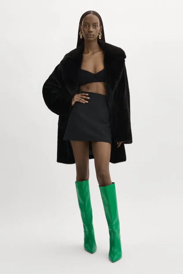 Women LINNEA Faux Fur Coat Black LAMARQUE Faux Fur Women LINNEA Faux Fur Coat Black LAMARQUE Faux Fur