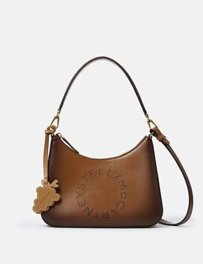 Women Logo Crossbody Shoulder Bag Aged Brown Stella McCartney Mini Bags And Clutches
