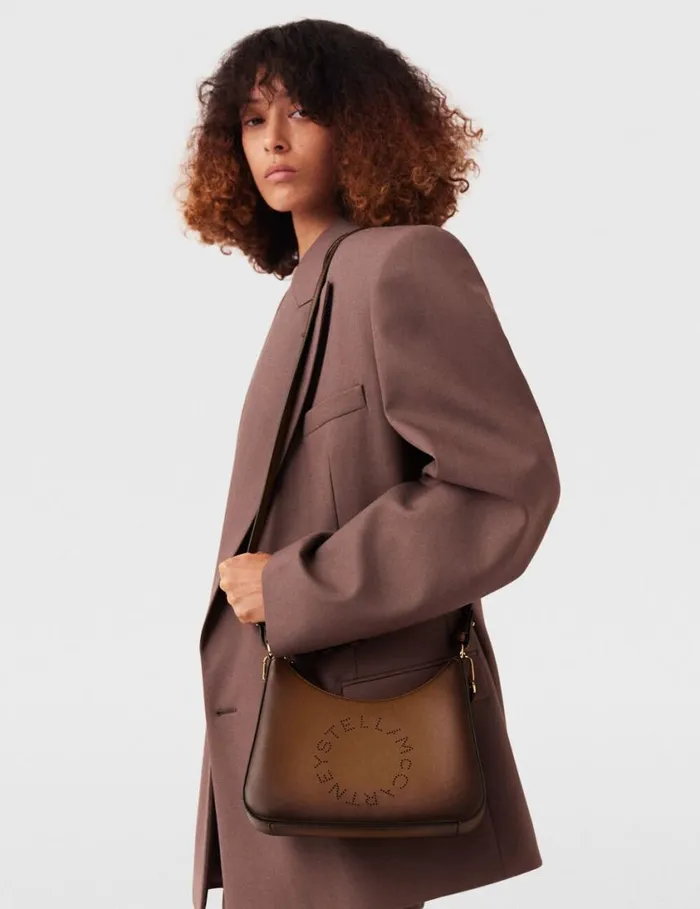 Women Logo Crossbody Shoulder Bag Aged Brown Stella McCartney Mini Bags And Clutches