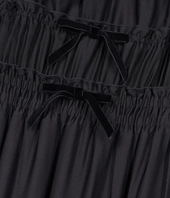 Women Long Black Dress With Bows THE KOOPLES Dresses and Jumpsuits