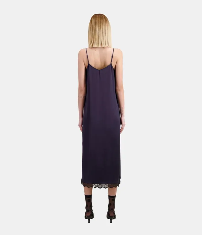 Women Long Navy Blue Slip Dress THE KOOPLES Dresses and Jumpsuits
