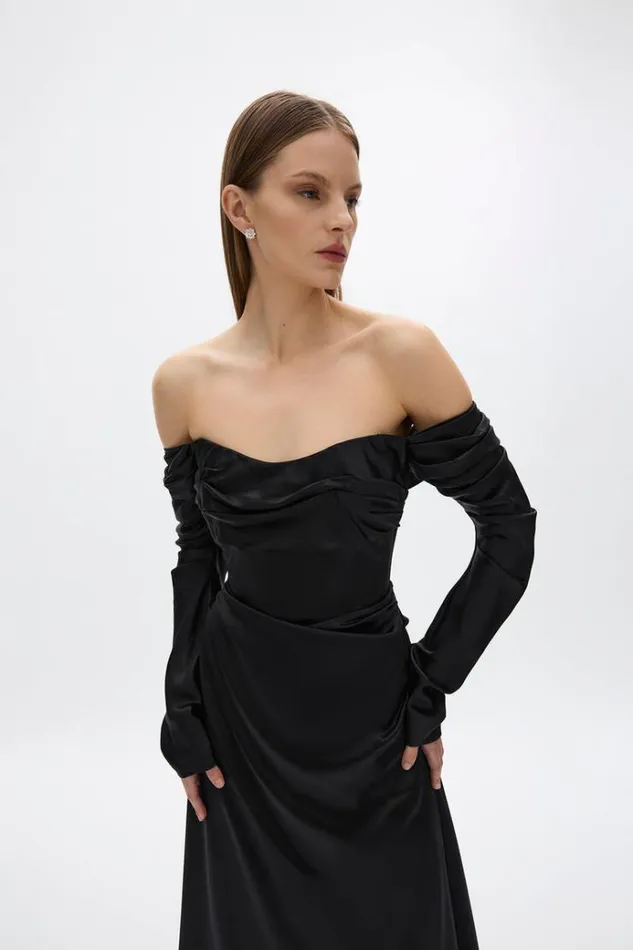 Women Long Sleeve Dresses Rachel Gilbert LUCIEN SLEEVE GOWN Women Long Sleeve Dresses Rachel Gilbert LUCIEN SLEEVE GOWN