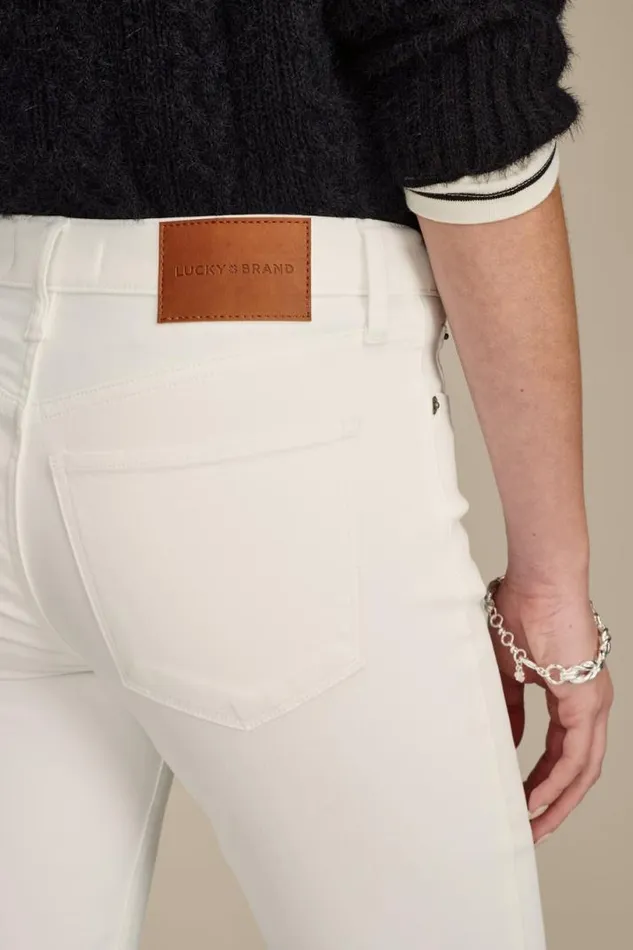 Women Lucky Brand Jeans Ava Mid Rise Skinny Bright White