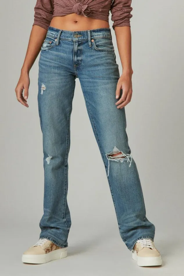 Women Lucky Brand Jeans Easy Rider Boot Equinox Dest