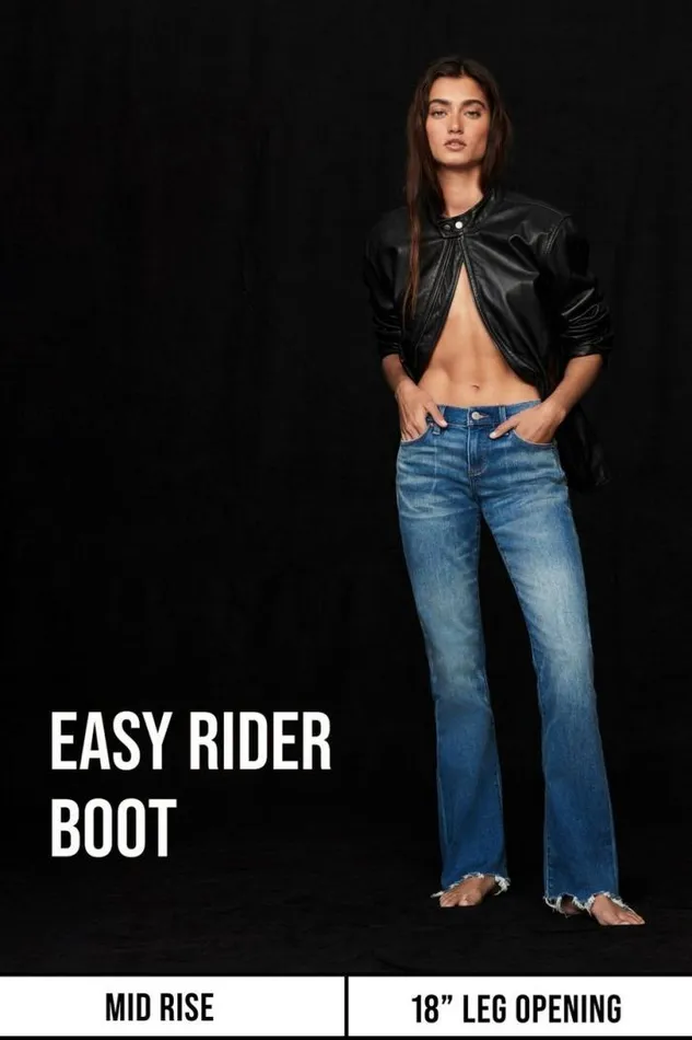 Women Lucky Brand Jeans Easy Rider Boot Equinox Dest
