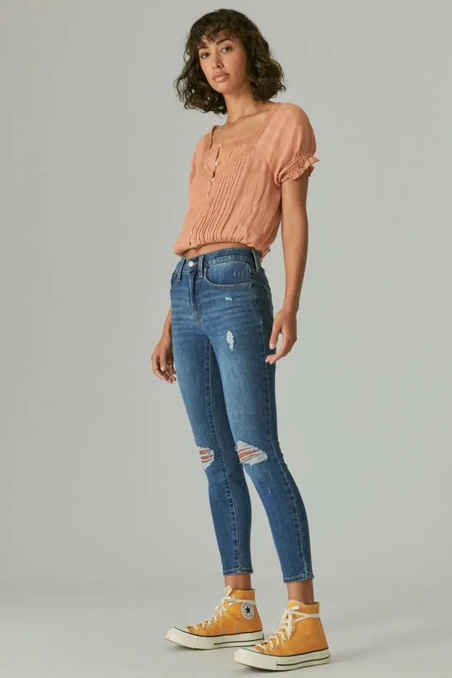 Women Lucky Brand Jeans High Rise Bridgette Skinny Finchley Road