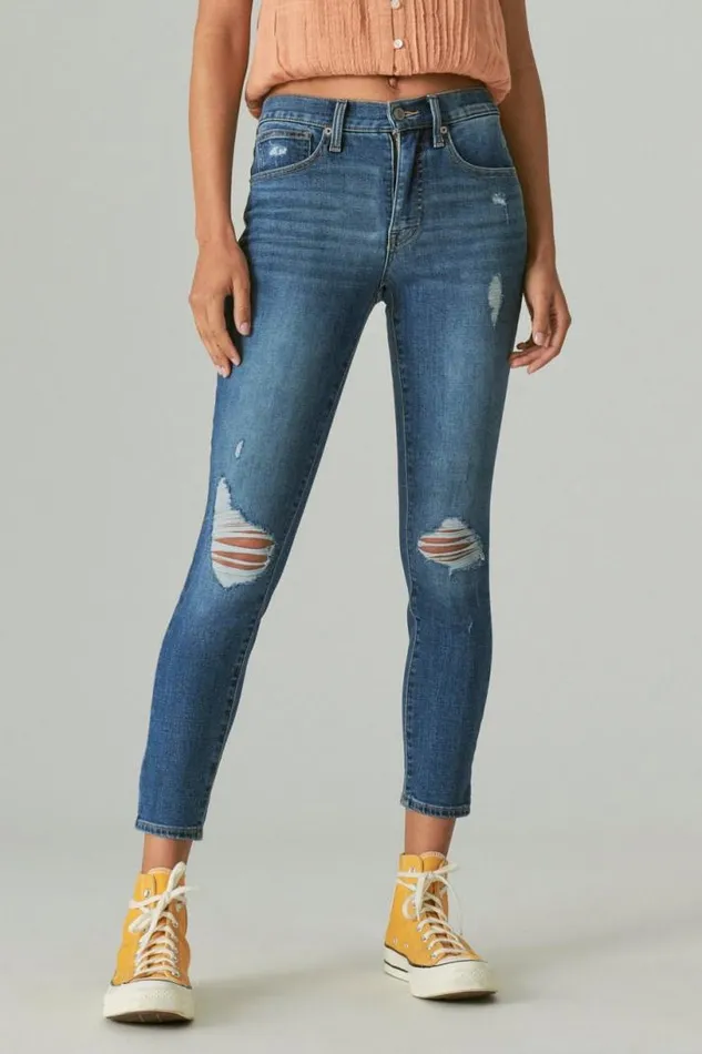 Women Lucky Brand Jeans High Rise Bridgette Skinny Finchley Road