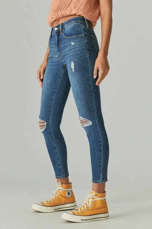 Women Lucky Brand Jeans High Rise Bridgette Skinny Finchley Road
