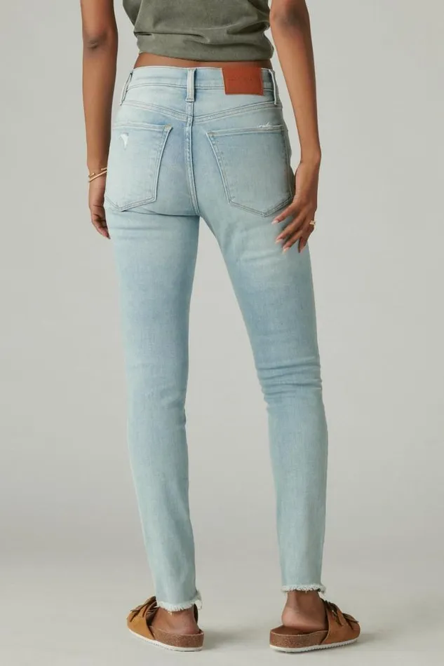 Women Lucky Brand Jeans High Rise Bridgette Skinny Girl Crush Dest