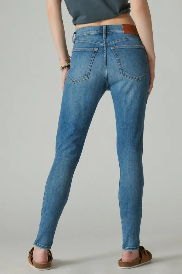 Women Lucky Brand Jeans High Rise Bridgette Skinny Wanderer
