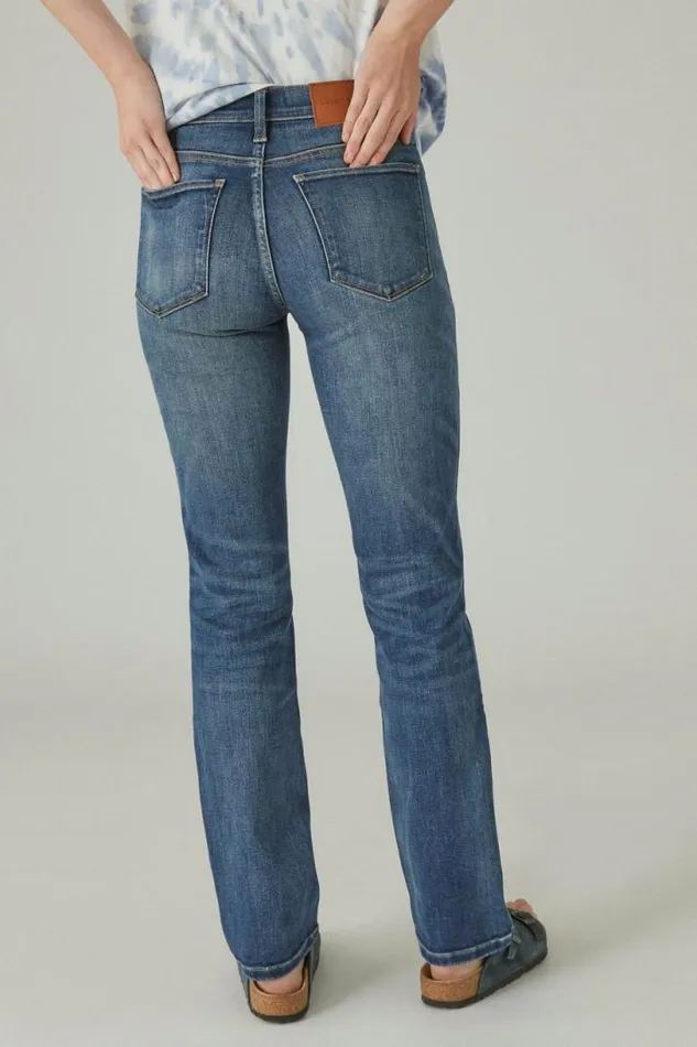 Women Lucky Brand Jeans High Rise Zoe Straight Lightyear