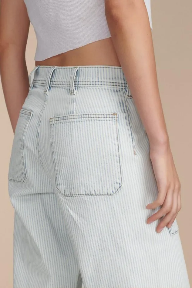 Women Lucky Brand Jeans Lucky Legend Patch Pocket High Rise Wide Trackline