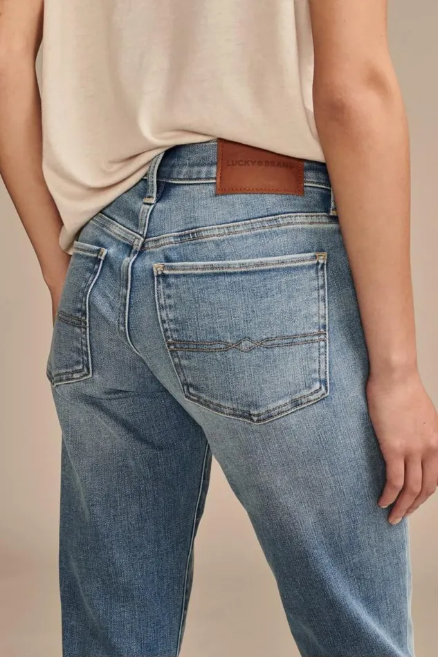 Women Lucky Brand Jeans Mid Rise Sweet Straight Wanderer