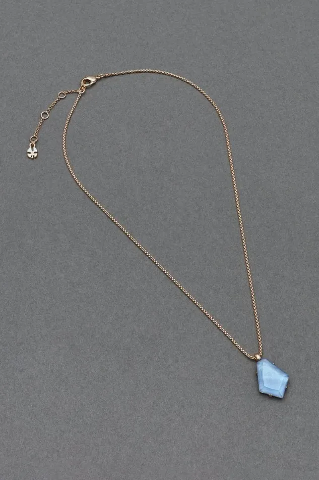 Women Lucky Brand Jewelry Set Stone Pendant Gold
