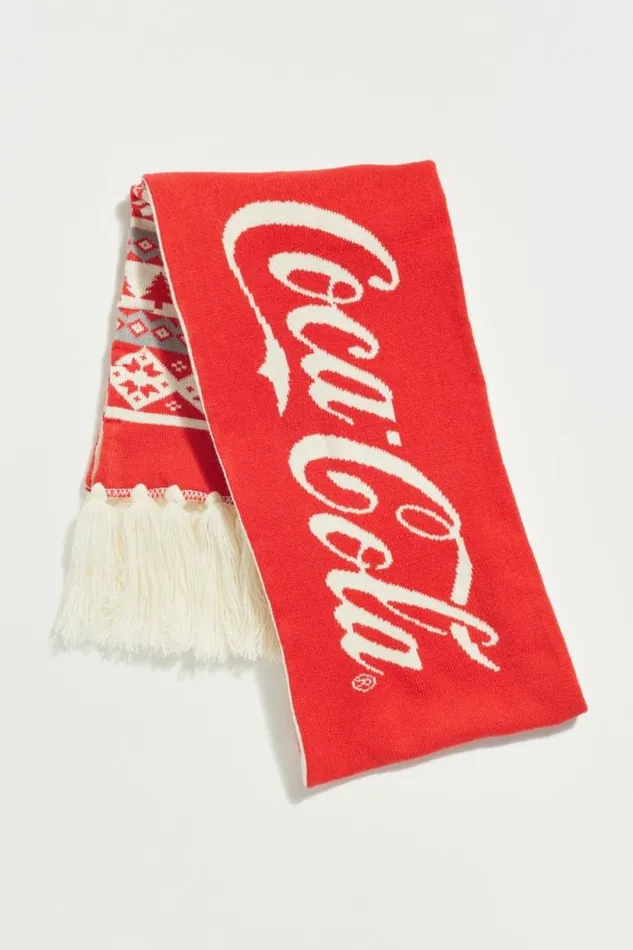 Women Lucky Brand Scarves and Bandanas Coca Cola Fair Isle Scarf Multi
