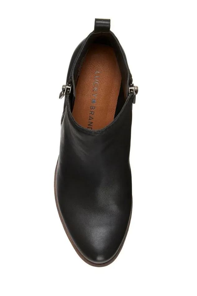 Women Lucky Brand Shoes Basel Bootie Black