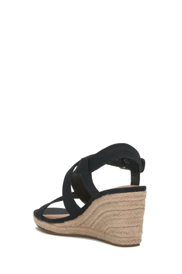 Women Lucky Brand Shoes Mytila Espadrille Wedge Black
