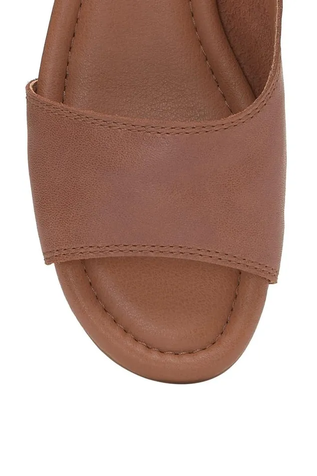 Women Lucky Brand Shoes Rimma Low Heel Camel