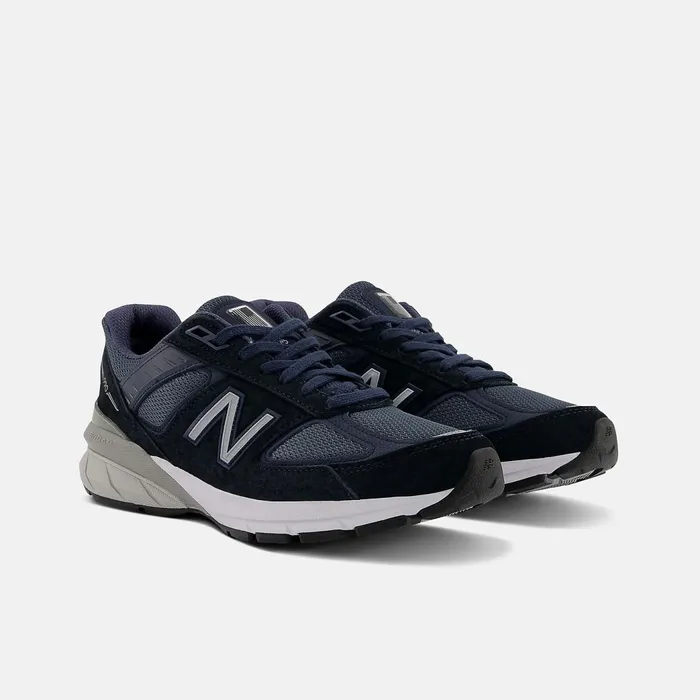 Women MADE In USA 990v5 Core Navy With Silver New Balance Lifestyle Women MADE In USA 990v5 Core Navy With Silver New Balance Lifestyle