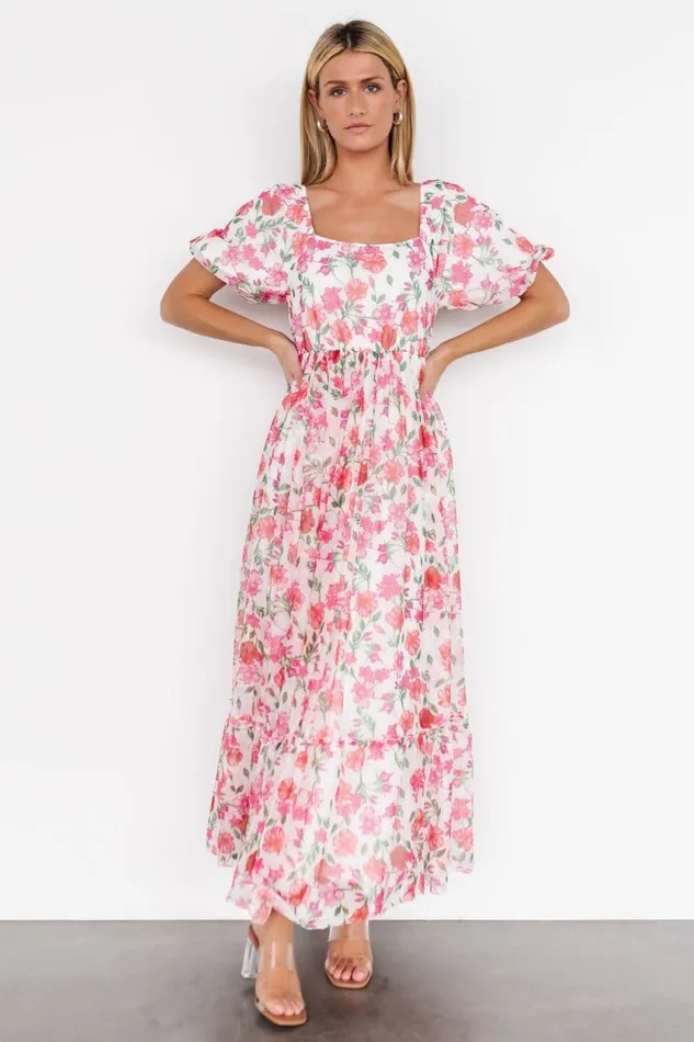 Women Margo Maxi Dress Pink Multi Floral Baltic Born Maxi Dresses