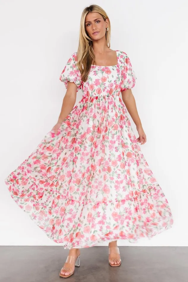 Women Margo Maxi Dress Pink Multi Floral Baltic Born Maxi Dresses Women Margo Maxi Dress Pink Multi Floral Baltic Born Maxi Dresses