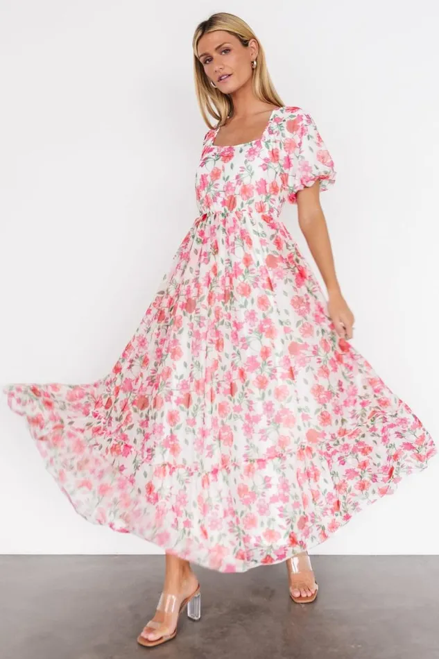 Women Margo Maxi Dress Pink Multi Floral Baltic Born Maxi Dresses Women Margo Maxi Dress Pink Multi Floral Baltic Born Maxi Dresses
