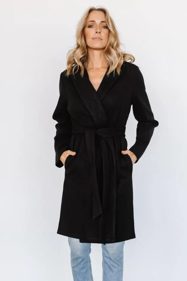Women Martin Trench Coat Black Baltic Born Outerwear Women Martin Trench Coat Black Baltic Born Outerwear