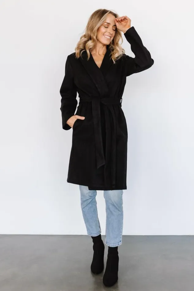 Women Martin Trench Coat Black Baltic Born Outerwear Women Martin Trench Coat Black Baltic Born Outerwear