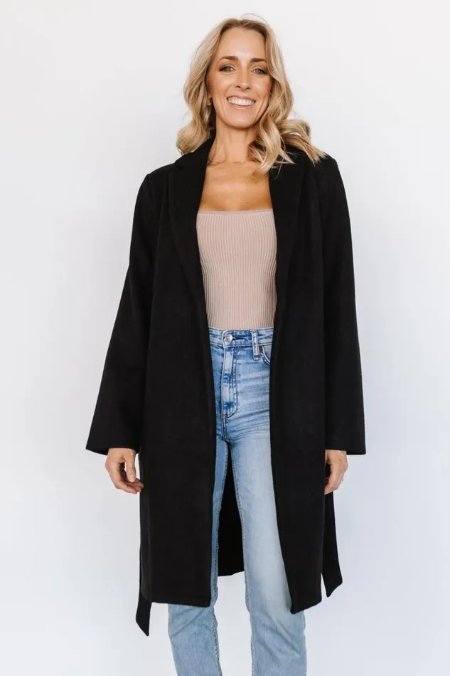 Women Martin Trench Coat Black Baltic Born Outerwear Women Martin Trench Coat Black Baltic Born Outerwear
