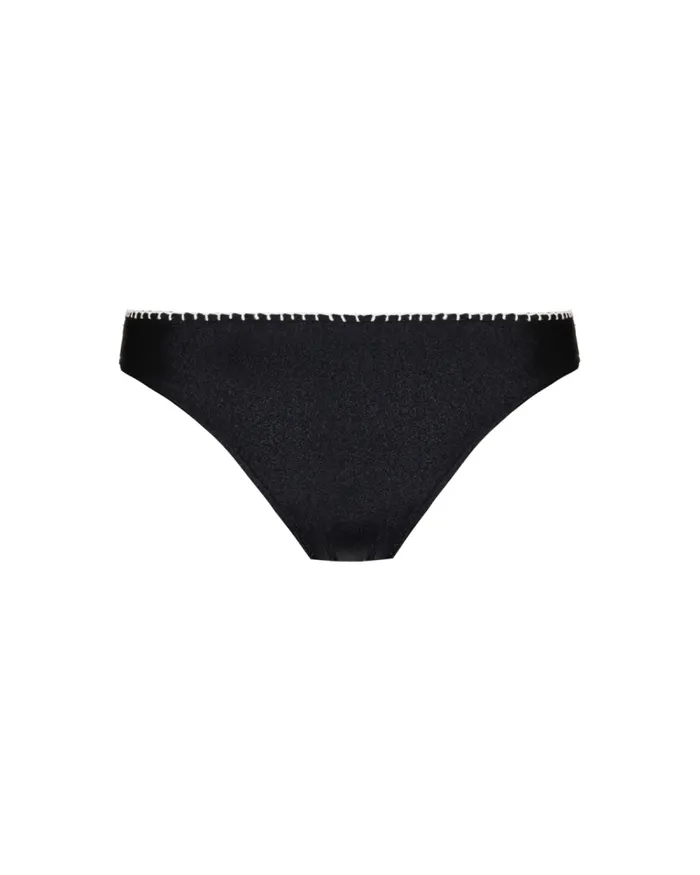Women Matching Sets PatBO EMBROIDERED BIKINI BOTTOM Black