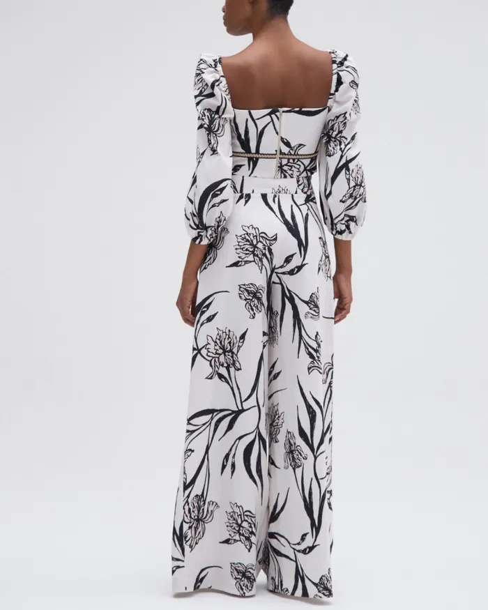Women Matching Sets PatBO IRIS WIDE LEG PANT Off White