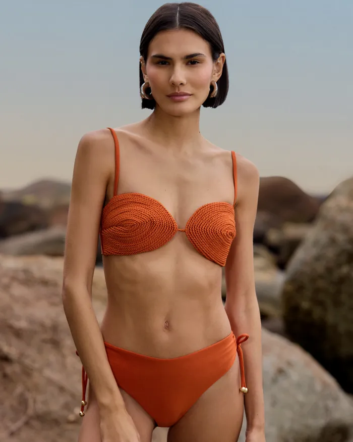 Women Matching Sets PatBO JERSEY SANDS BRAIDED BIKINI TOP Papric