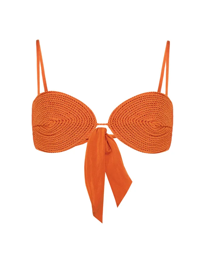 Women Matching Sets PatBO JERSEY SANDS BRAIDED BIKINI TOP Papric