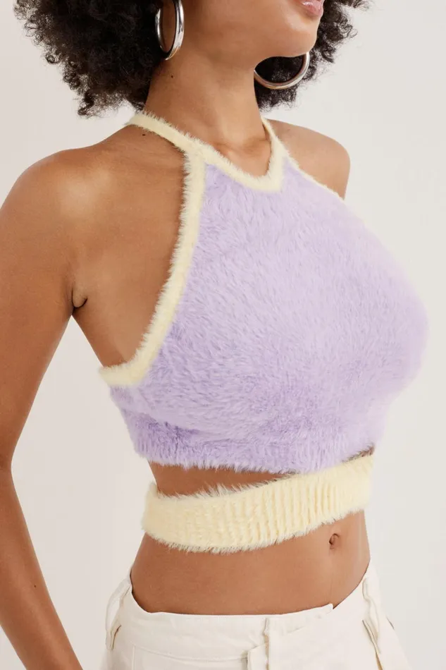 Women Maureen Cut Out Top Purple For Love and Lemons Tops