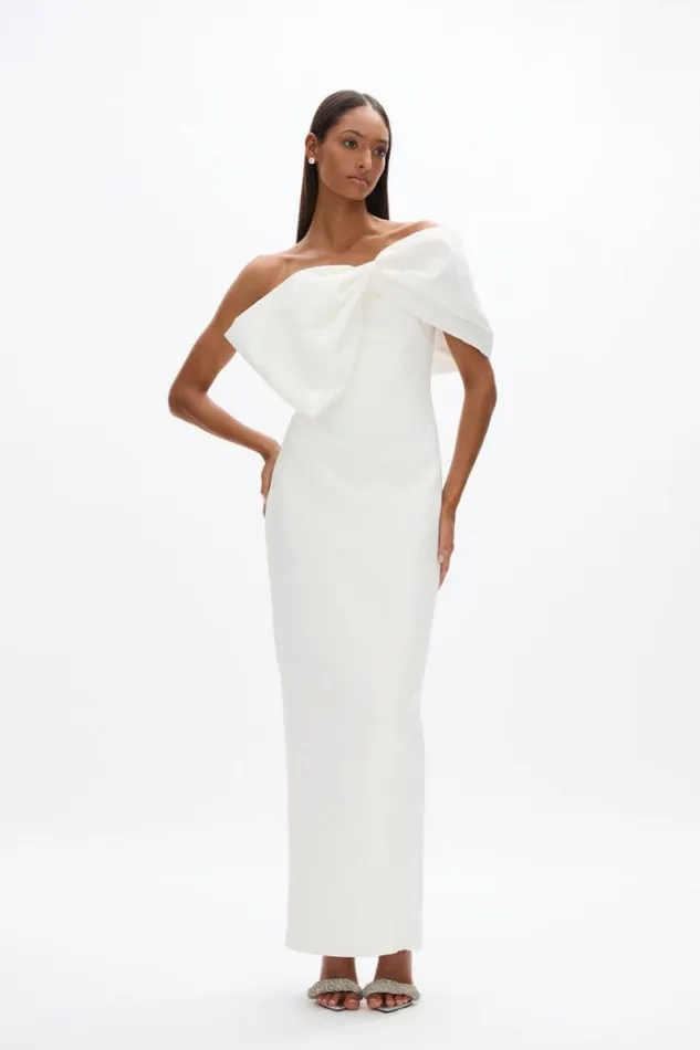 Women Maxi Dresses Rachel Gilbert Kace Gown In Ivory