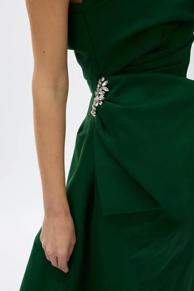 Women Maxi Dresses Rachel Gilbert Rachel Gilbert ARCHER GOWN 8211 GREEN