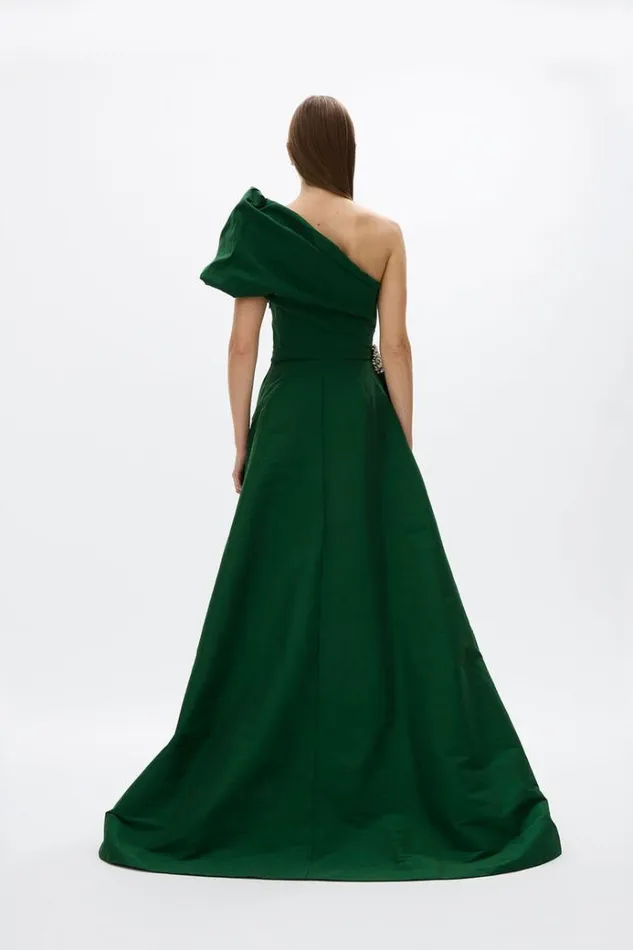 Women Maxi Dresses Rachel Gilbert Rachel Gilbert ARCHER GOWN 8211 GREEN