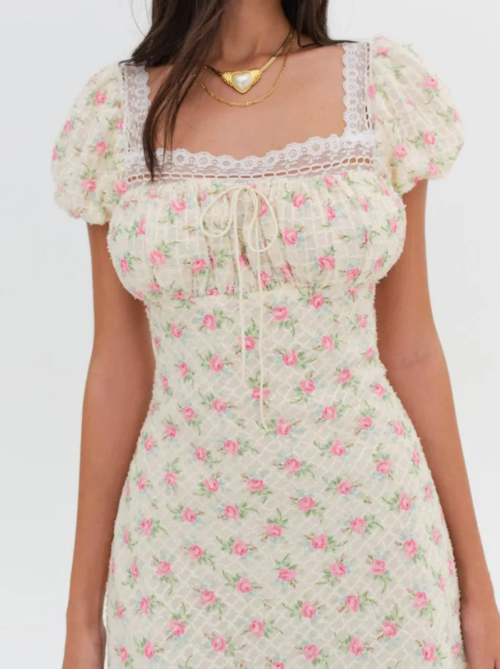 Women Maxine Mini Dress Ivory For Love and Lemons Dresses