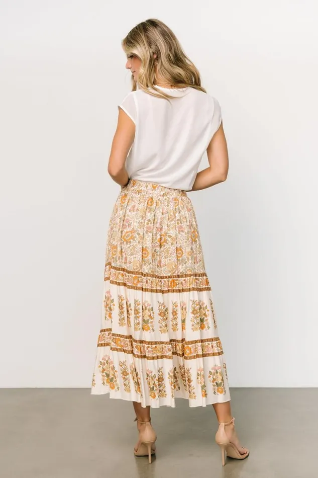 Women Meg Skirt Cream Multi Baltic Born Skirts Women Meg Skirt Cream Multi Baltic Born Skirts