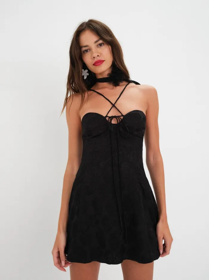 Women Melody Mini Dress Black For Love and Lemons Dresses