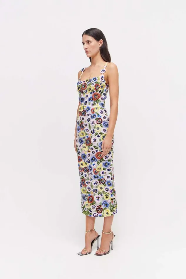 Women Midi Dresses Rachel Gilbert CAMDEN DRESS Women Midi Dresses Rachel Gilbert CAMDEN DRESS